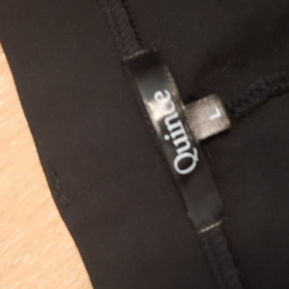 Quince women black pants size L NWOT - Picture 11 of 12